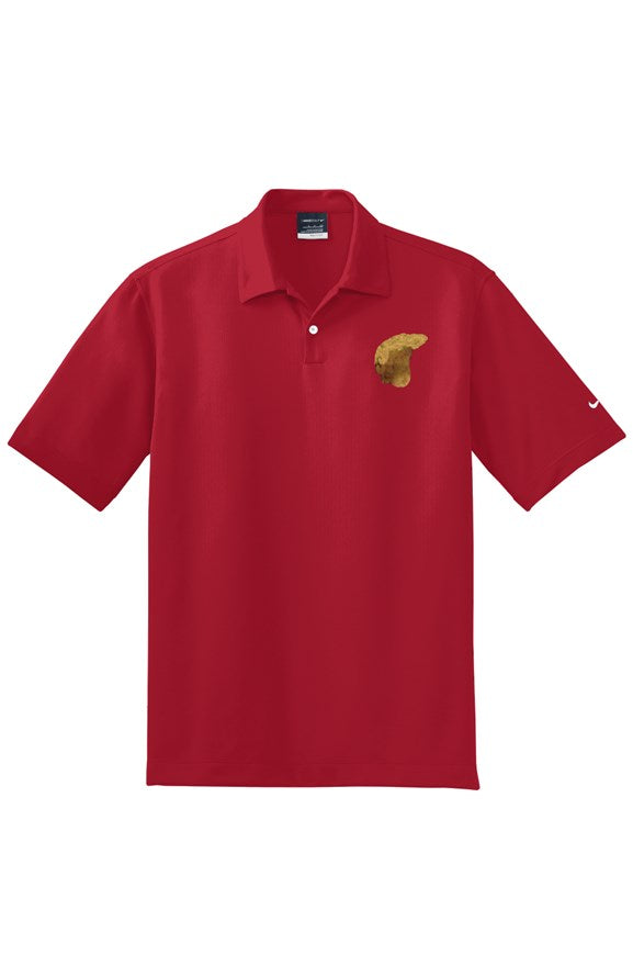 Trump m3m3 Polo Mage red with golden Trump logo