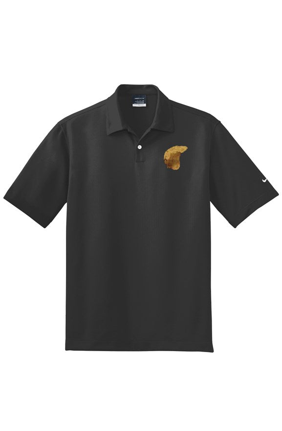 Trump m3m3 Polo in black with Golden Trump logo