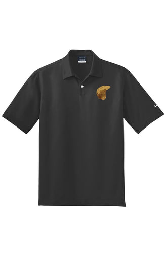 Trump m3m3 Polo in black with Golden Trump logo