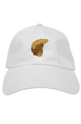 Trump Meme white MAGA hat with Gold Trump Logo