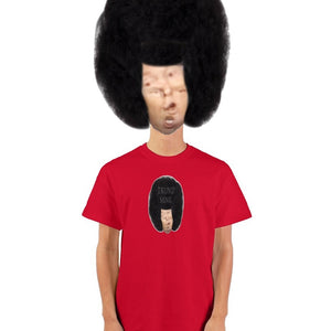 Trump Meme Clothing Men's MAGA Red shirt with Afro-Trump Blacker than Obama logo