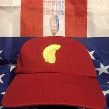 Load image into Gallery viewer, Trump Meme Clothing&#39;s Men&#39;s MAGA Red hat - Golden Trump Embroidery
