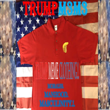 Load image into Gallery viewer, Trump Meme Clothing&#39;s Men&#39;s MAGA Red Peasant polo shirt
